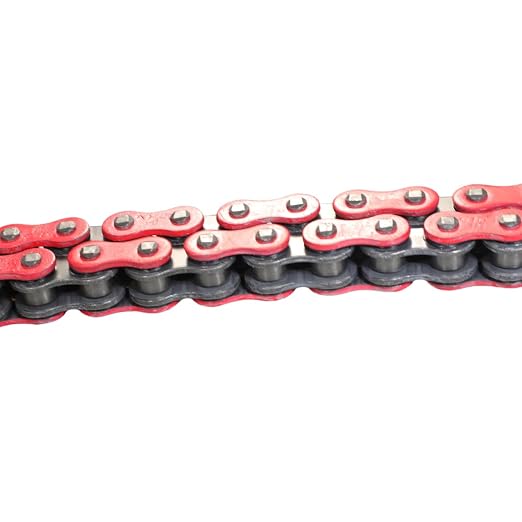 DONGHUA (520HLX2) high Strength Sealed 520 X-Ring Chain 120 Links with Connecting Link (RED)