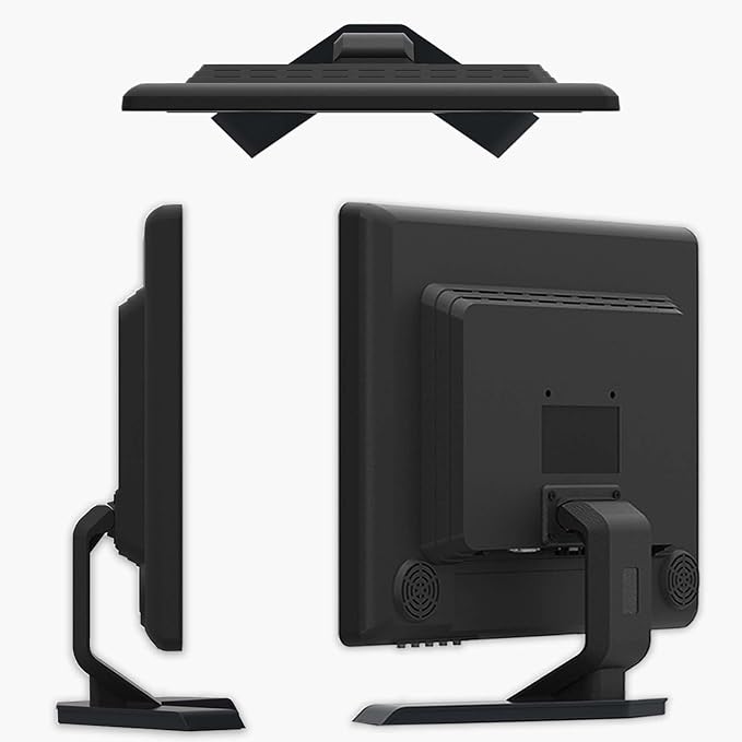 JaiHo 19-Inch 4:3 Security Monitor, No Image Stretching Screen for CCTV NVR, 1280x1024 Professional Industrial Display with Metal Housing, BNC HDMI VGA AV USB, Built-in Speakers & VESA Mount
