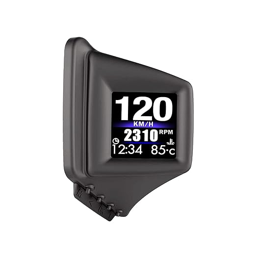 Head Up Display, Car HUD P8, OBDII & GPS Dual System, The 1st Model in The Market Can be Installed on A-Pillar Trim, Only works on most 2008+ cars