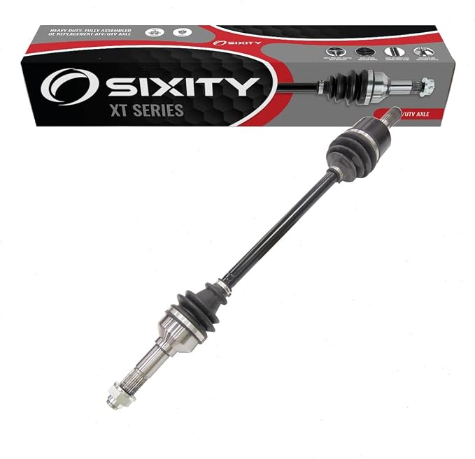 Sixity XT Rear Right CV Axle for Yamaha YXZ1000R SE SS XT-R 2016-21 | Complete axle assembly with a 5140 chrome steel shaft, inboard and outboard CV joints, fully assembled