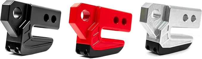 DV8 Offroad Xtract Hitch Skid Plate | Hitch Mounted Rear Skid Plate | 1" Thick Mount for 3/4" D-Ring | Designed to Mount to 2" Receiver with a 5/8" Pin | 13,000 lb Working Load Limit (Red)