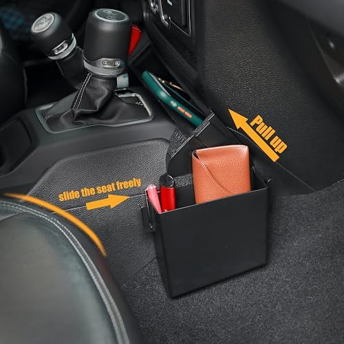 JVMA Center Console Organizer Tray and Car Trash Bag Hook Assembly for Jeep Gladiator JT and Wrangler JL JLU 2026-2018 Accessories