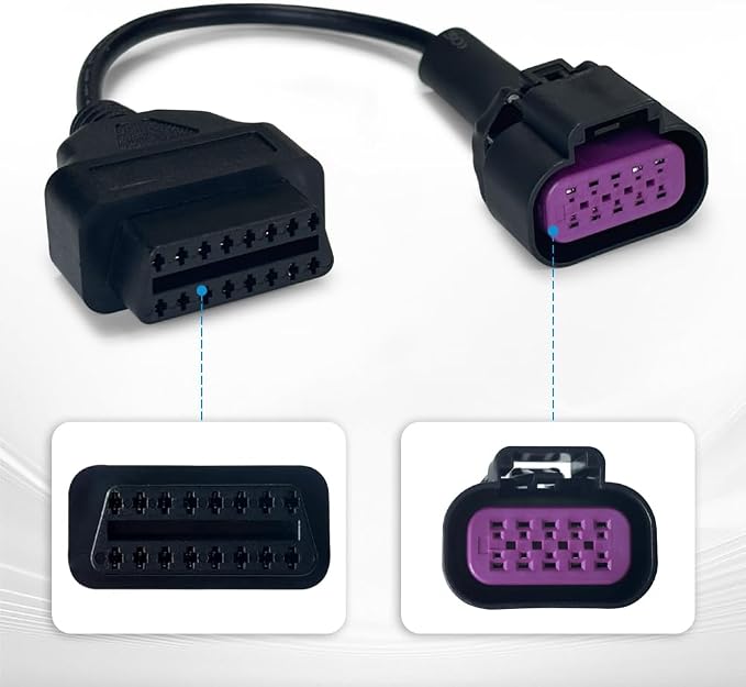 DTS for Mercury for Mercruiser Marine Diagnostic OBD2 Adapter 10 Pin Cable Replace for Jaltest JDC617A