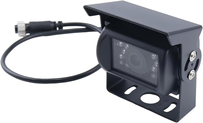 Night Vision Camera Compatible with Trailer Pickup Van RV Camper Color Rear/Front View Heated Waterproof with Audio 4-Pin Connection Black Replace for Buyers 8881211