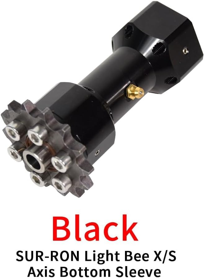 Center Shaft Sleeve for Surron Light Bee X, Sur Ron Drive Shaft Axis Bottom Sleeve Surron Accessories for Surron Electric Dirt Bike (Black)