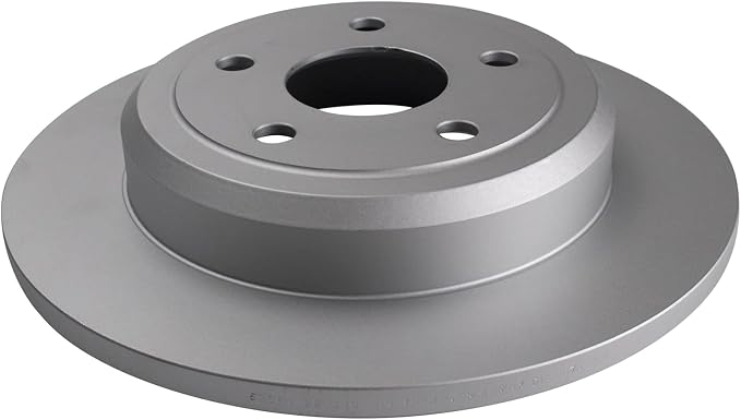 TRQ Rear Brake Rotor Set G Coated Solid Compatible with 2011-2020 Dodge Durango 2011-2020 Jeep Grand Cherokee