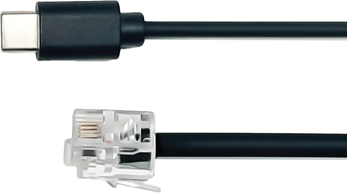 Escort USB-C to RJ11 Power Cord Radar Detectors Including MAX 360, MAX 360c, IX, IXc, 9500 IX, MAX II, MAX 3, MAX 4, MAX 360c MKII, MAX 360 MKII, MAXcam 360c, Redline 360c & Additional Models