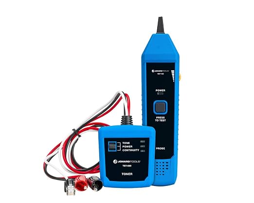 Jonard Tools TETP-800 Cable Tester Tone and Probe Kit for Testing Cable Continuity and Telephone Line Polarity