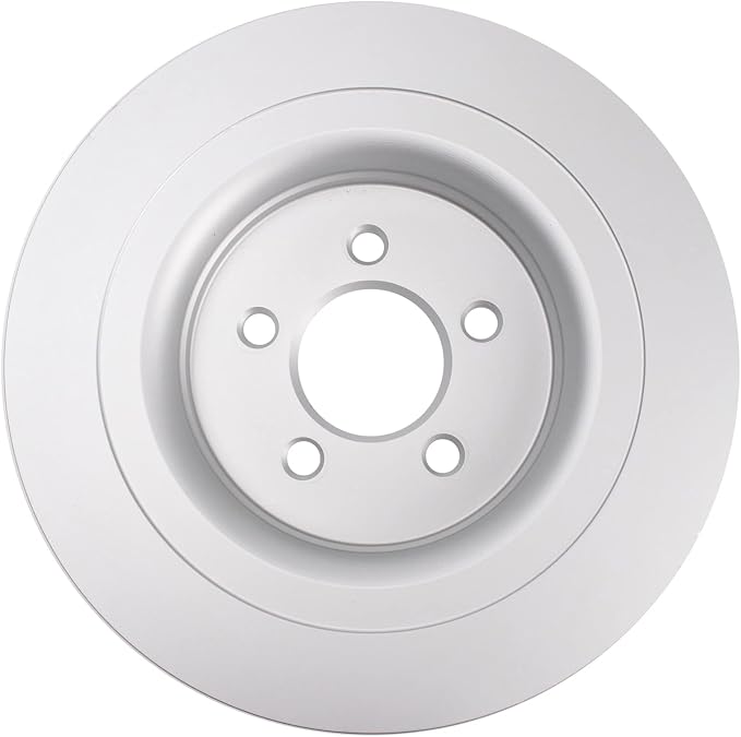 TRQ Rear Brake Rotor Set G Coated Vented Compatible with 2015-2023 Ford Mustang