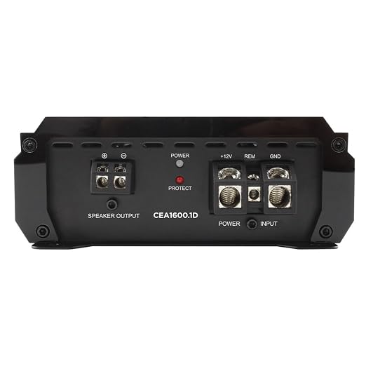 Orion Cobalt Elite CEA1600.1D Class-D Monoblock Compact Car Subwoofer Amplifier, 1600W RMS, 1/2/4 Ohm Stable, Adjustable Low Pass & Subsonic Filter, Bass Boost, MOSFET Power Supply, Bass Knob Included