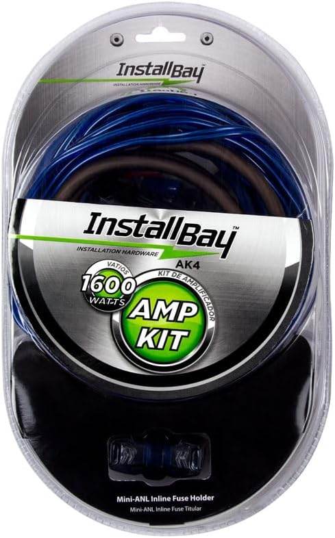 Install Bay 4 Gauge 1600 Watt Value AMP Kit Complete
