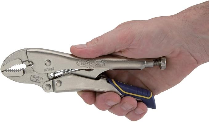 IRWIN VISE-GRIP Locking Pliers, Fast Release, Curved Jaw with Wire Cutter, 7-Inch (IRHT82580) (Pack of 5)