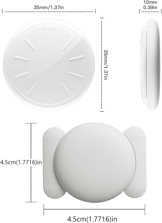 GPS Tracker for Vehicles,Mini Hidden Car Tracker with Magnetic Case,No Monthly Fee Real Time GPS Car Tracker Works with Apple Find My(iOS Only) (White,1PCS)