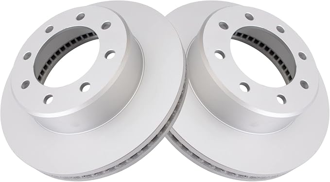 TRQ Front Brake Rotors Set Vented Premium G-Coated Compatible with 2009-2010 Dodge Ram 2500, 3500 2012 Ram 1500 2011-2022 2500 3500