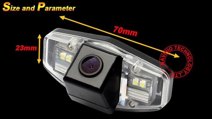 Night Vision Car Backup Camera, Waterproof Rear-view License Plate Light Reverse Parking Camera for Honda Accord Civic EK/FD Odyssey Pilot Acura TSX