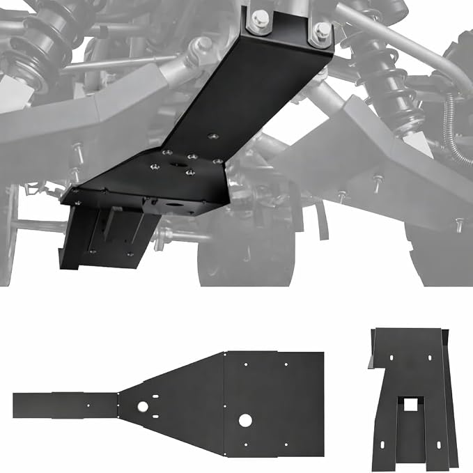 ATV Full Chassis Glide & Swing Arm Skid Plate Guard for Raptor 700 700R 06-25, Combined Aluminum Glide Plate Frame Protector Kit for Yamaha Raptor 700 700R 2006-2025 Accessories