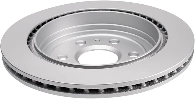 TRQ Rear Brake Rotor Set G Coated Vented Compatible with 2010-2016 Cadillac SRX 2011 Saab 9-4X