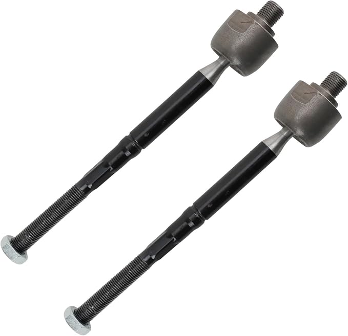 TRQ Inner Driver and Passenger Side Tie Rod Set 2 Piece Compatible with 2017-2022 Tesla 3 2020-2022 Tesla Y