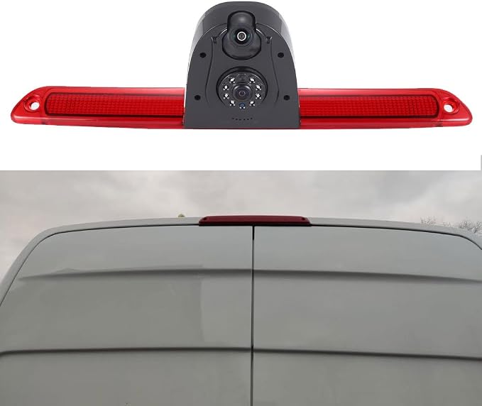 Top Mount Brake Light Reverse Backup Camera Double Rear View Camera Two Lens Camera for Mercedes Benz Sprinter W906/VW Crafter Caravelle 2007-2015
