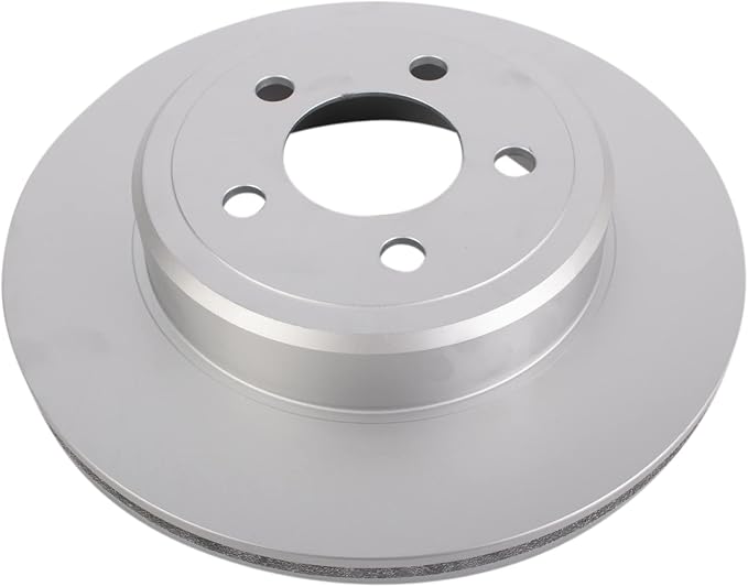 TRQ Rear Brake Rotor Set G Coated Vented Compatible with 2005-2023 Chrysler 300 2005-2008 Dodge Magnum 2006-2023 Charger 2009-2023 Challenger