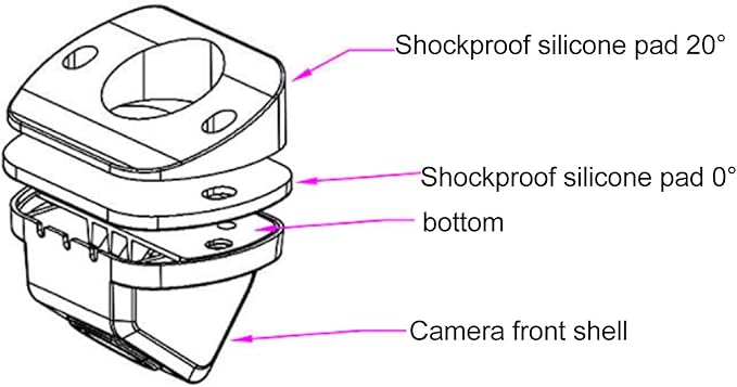 KIMISS Side View Camera for RV Truck Bus 150 Degree Wide Angle Night Vision 4 PIN Aviation Connector Blind Spot Surveillance Camera 1080P