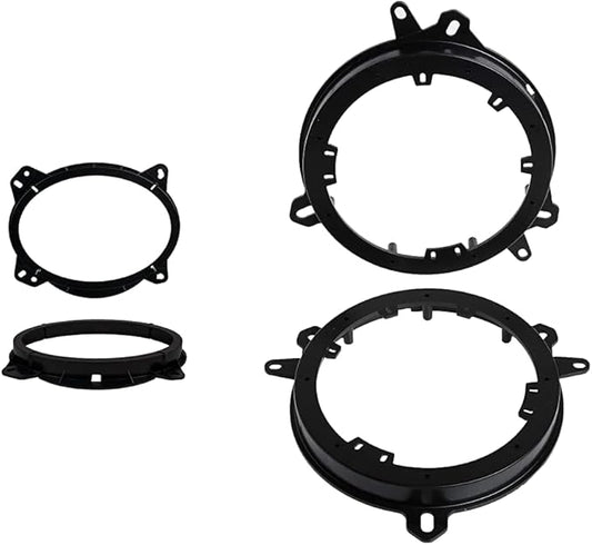Metra 82-8146 6" x 9" Front Speaker Adapter for Select Lexus and Toyota Vehicles & Metra 82-8148 6" to 6-3/4" Speaker Adapter for Select Toyota/Lexus/Scion 1998-Up Vehicles, Black