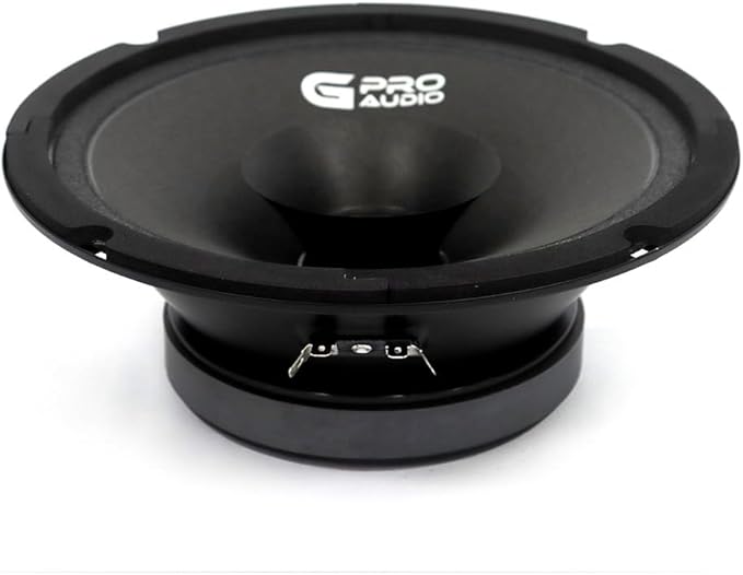 Genius Audio MHLA8 8" Midhigh Drivers - 1400W - 700 WMAX - 1.5" Vc Car Audio Midhigh Speaker - 4 Ohm, Ferrite Magnet