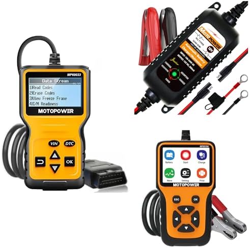 MOTOPOWER Vehicle Diagnostic Tool Battery Charger and Battery Tester