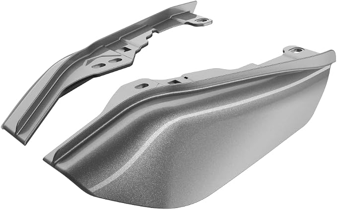 Advanblack 2024 RG Mid Frame Air Deflectors Compatible for Harley Touring Street Glide, Road King, Electra Glide, 2009-2025(Dark Platinum)