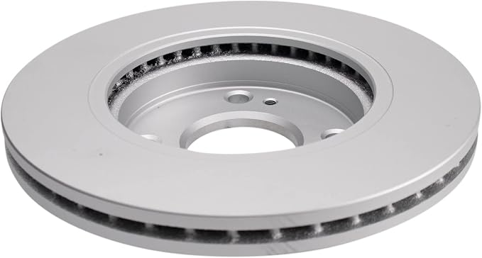 TRQ Front Brake Rotor Set G Coated Vented Compatible with 2011-2019 Ford Fiesta