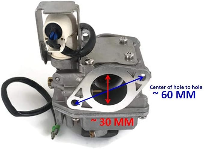 Boat Motor Carburetor Carb Assy compatible with Yamaha Outboard 6AH-14301-00 6AH-14301-01 40 41 F 15HP 20HP F20 4-stroke Outboard Engine