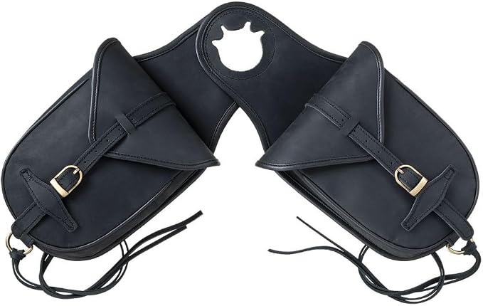 Tough 1 Soft Leather Horn Bag Black
