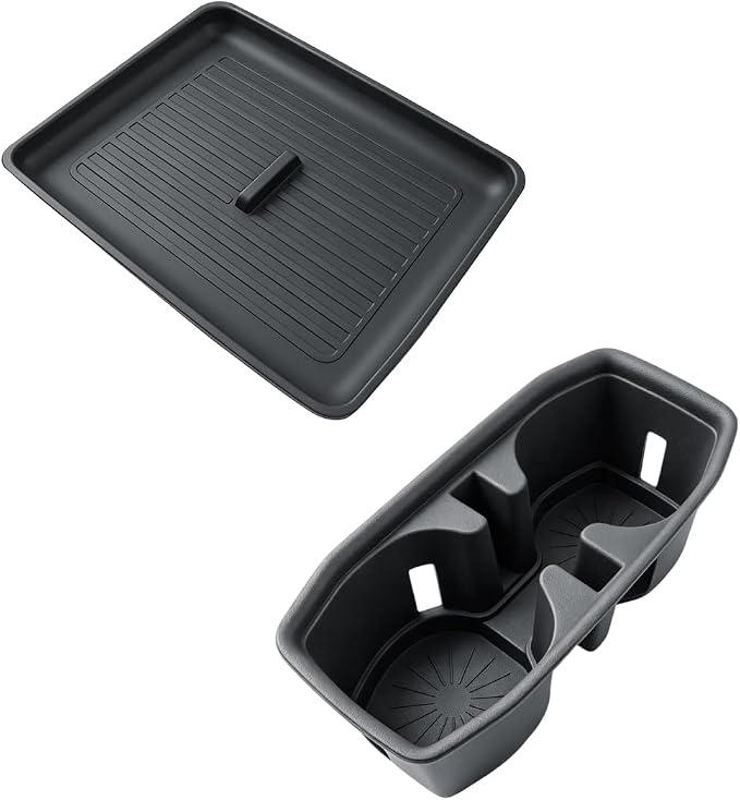 SKTU 2Pack for 2026 Jeep Cherokee Wireless Charging Mat for 2026+ Jeep Cherokee Wireless Charging Pad & Cup Holder Jeep Cherokee 2026 Accessories Rubber Cup Holder Wireless Charging Mat
