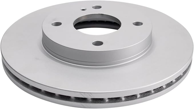 TRQ Front Brake Rotor Set G Coated Vented Compatible with 2011-2019 Ford Fiesta