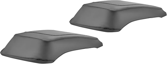 Mofun PU Leather Saddlebag Speaker Lid Bra Protective Cover Compatible with Harley Touring Road King Electra Road Street Glide 1993-2013