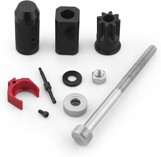 9U-7227 Injector Height Tool + 9U-6891 Injector Sleeve Remover Installer Set l+J-38587-a Engine Barring Socket Installer Tool Set Suitable For CAT Caterpillar 3406E C-15 C-16 Engines (8 PCS)