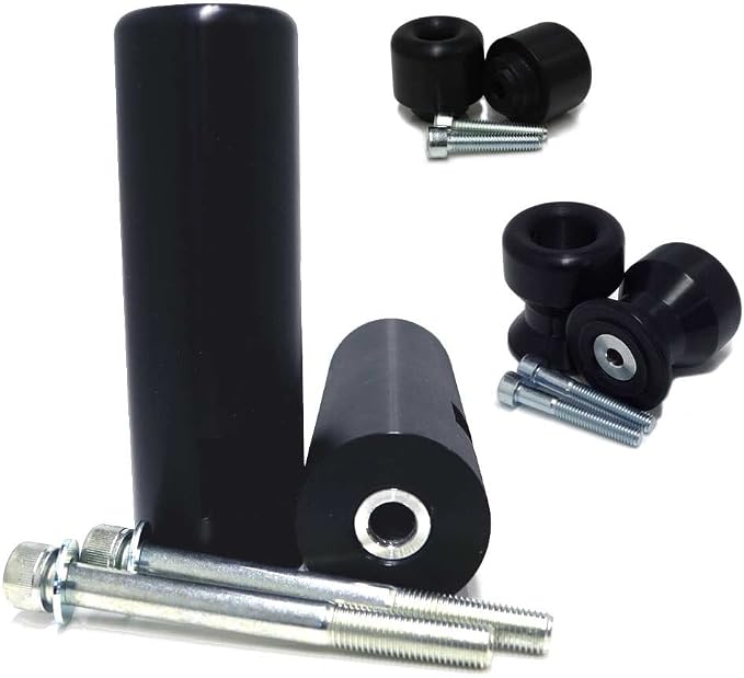 Shogun USA Made Yam YZF-R3 YZF R3 Also Fits ABS Models 2015 2016 2017 2018 Black Complete No Cut Frame Slider Kit Includes No Cut Frame Sliders Swing Arm Spools and Bar Ends - 755-6129