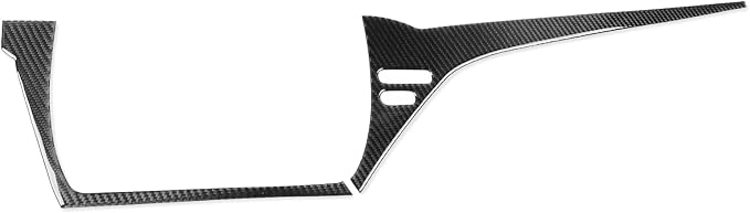 NVCNX Real Premium Carbon Fiber for Toyota Camry Accessories 2021-2024 2022 2023 SE/LE/SE Nightshade/L/TRD Gas Hybrid Car Dash Infotainment System Panel Cover Interior Trim Overlay Sticker Decal 2PCs