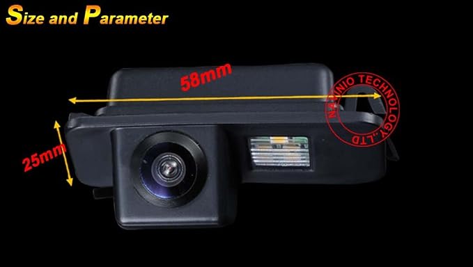 Waterproof Backup Camera Color Car Rear View Camera 170 Degree Viewing Angle License Plate with Night Vision for Ford Mondeo BA7 ab 2007/Focus II Facelift C/Kuga ab 2008/S-Max ab 2006