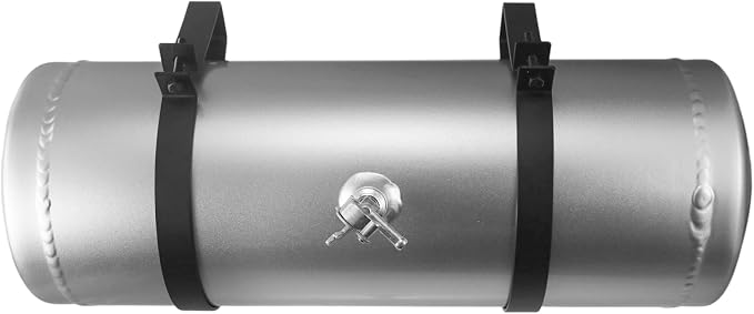 2 Gallon Minibike Gas Tank Fuel Tank Aluminum Cylinder 6 x 18" Center Fill minibike gas fuel tank For Golf Cart ,Motorcycle ,Dune Buggy ,mini bike ,go kart-Silver