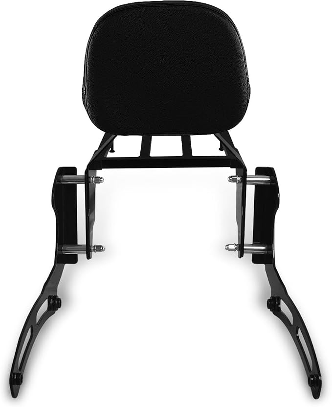 Sissy Bar & Luggage Rack for Kawasaki Vulcan 900 Black | VN900 Classic Custom 1996-2023 Motorcycle Passenger Backrest