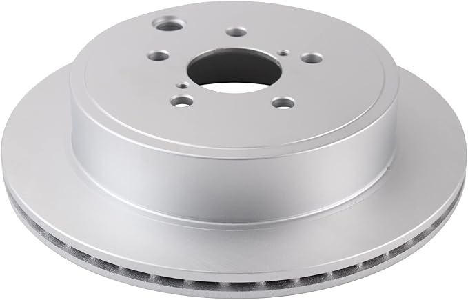 TRQ Rear Brake Rotor Set Coated Compatible with 10-14 Subaru Legacy 3.6R 2.5GT 10-14 Subaru Outback 3.6R 17-20 BRZ with 290 mm Diameter Rear Rotors