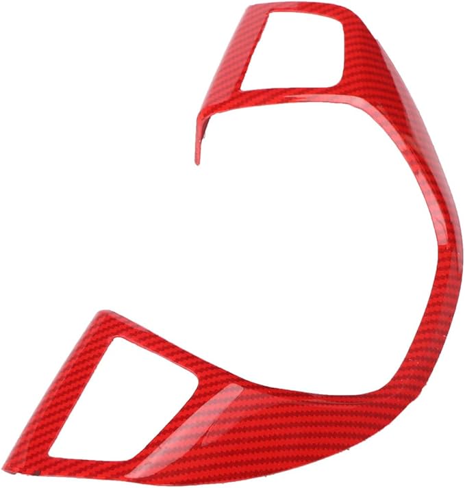 YOCTM ABS Black Carbon Fiber Look Cover Trim Decorative Strip for Maserati Levante 2016 2017 2018 2019 2020 Ghibli 2014 2015 2016 2017 2018 2019 2020 (Red Carbon Fiber Look)