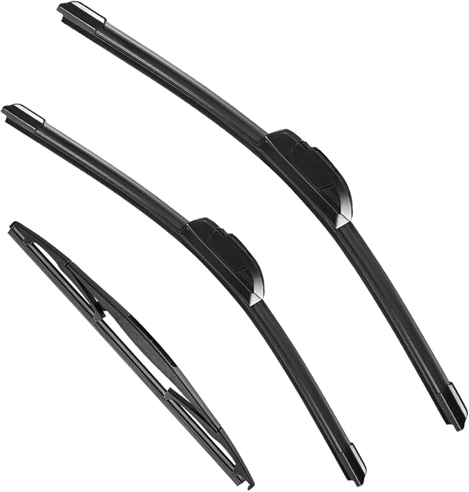 3 Pack Windshield Wiper Blades Compatible With 2009-2020 Honda Fit Original Factory Quality Front Rear Wipers Blade Set for My Car - 28" 14" 14"