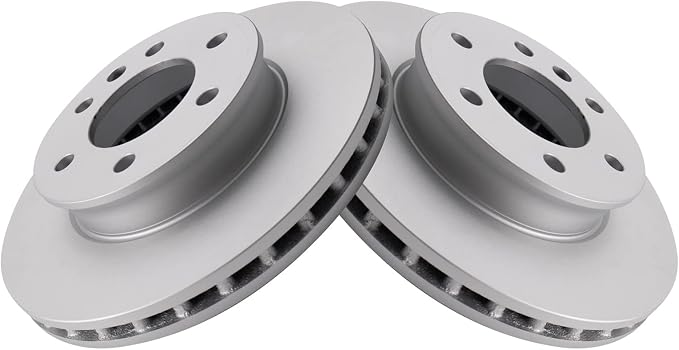 TRQ Front Brake Rotor Set Compatible with 2007-2018 Sprinter 2500 Sprinter 3500