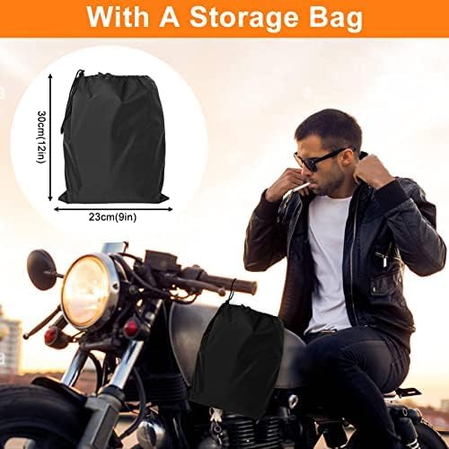 Waterproof Motorcycle Cover Replace for Harley Davidson Touring Road King/Street Glide/Road Glide with Anti-Theft Lock Hole for Outdoor Rain Snow Protection (94 to 100inches, Without Trunk)