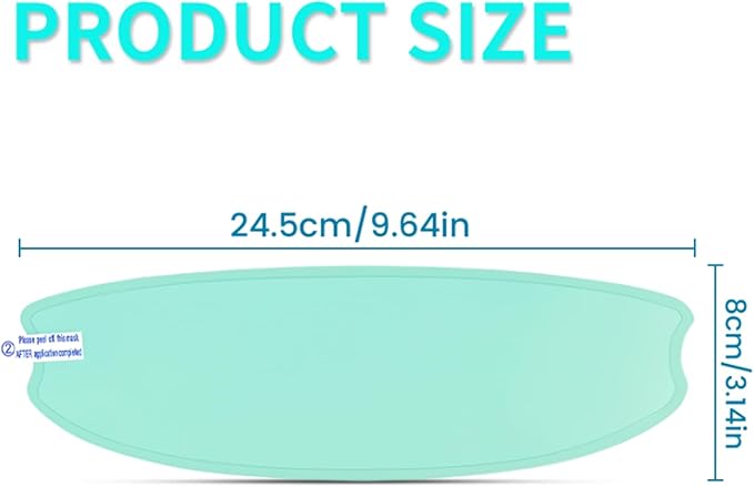 Motorcycle Anti Fog Film, Universal Fit Helmet Visors Insert Waterproof Fog Resistant Clear Vision