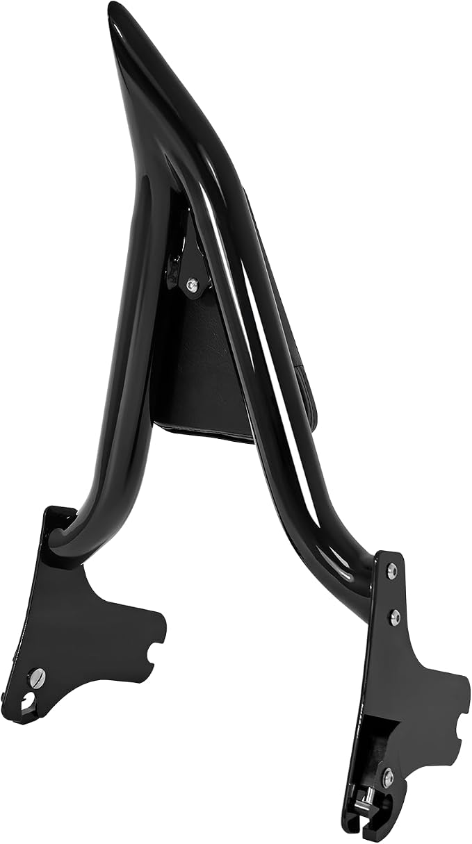 Black Detachable 1.5" Sissy Bar Passenger Backrest Rear Pad for Harley Davidson Touring 97-08 Road King Electra Glide Street Glide Back Rest FLHR FLHX FLHT FLTR [20" Tall]