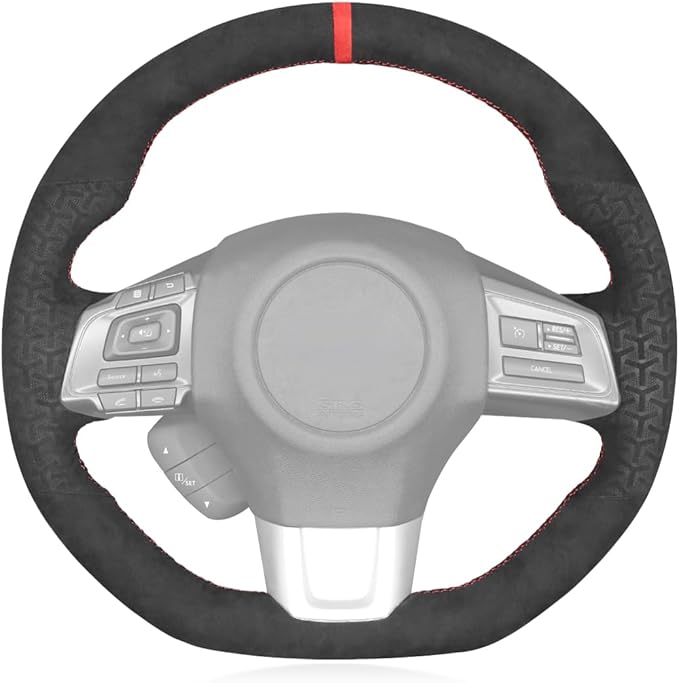 MEWANT Steering Wheel Cover for Subaru WRX 2015-2021 / WRX STI 2015-2021 Steering Wheel Cover Accessories