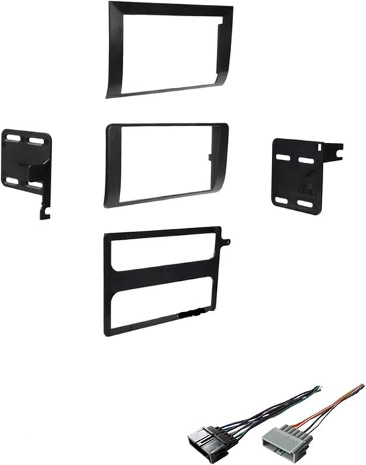 Double Din Car Stereo Dash Mount Install Kit Combo -Made for Dodge: No Factory External Amp Vehicles: 1997-2000 Dakota and 1998-2000 Durango